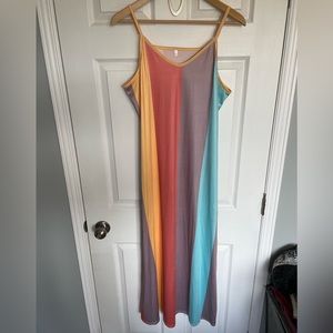Multicoloured maxi dress